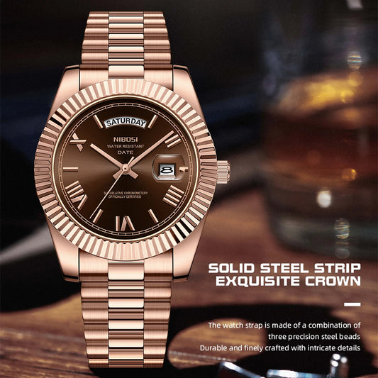 Men Watches Analog Quartz Stainless Steel Watches for Men Waterproof Business Classic Desiger Wrist Watch Day Date Reloj