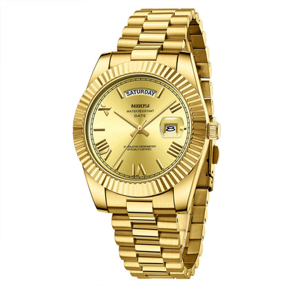 Men Watches Analog Quartz Stainless Steel Watches for Men Waterproof Business Classic Desiger Wrist Watch Day Date Reloj