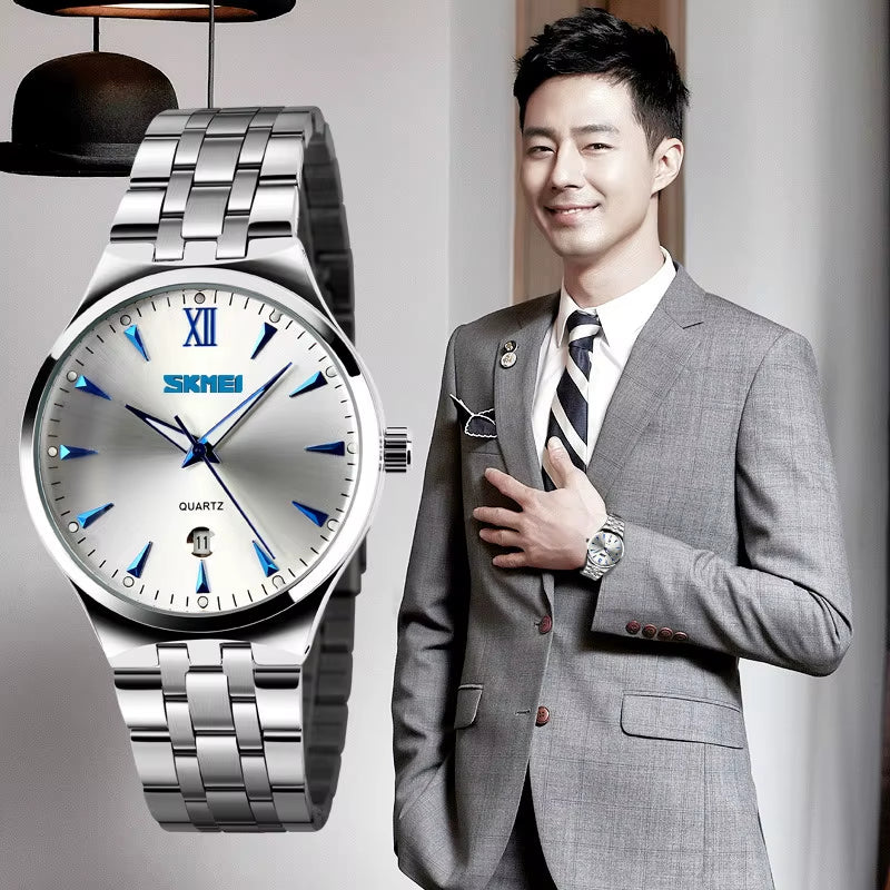 Quartz Watch Men Watches Luxury Brand Sport Full Steel Casual Business Wrist Watch Clock Male Waterproof Relogio Masculino