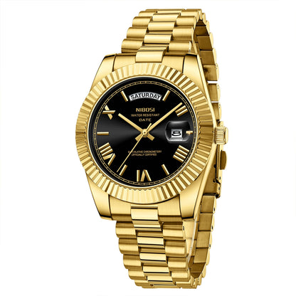 Men Watches Analog Quartz Stainless Steel Watches for Men Waterproof Business Classic Desiger Wrist Watch Day Date Reloj